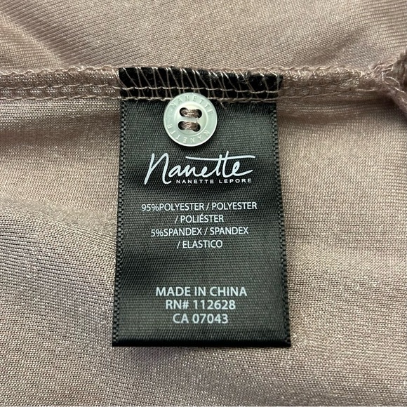 NANETTE LEPORE Crushed Velvet Choker-Style Top - Picture 6 of 10